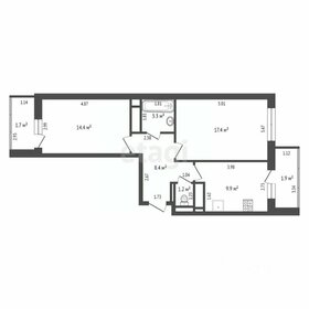 Квартира 58 м², 2-комнатная - изображение 1