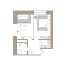 Квартира 37,9 м², 1-комнатные - изображение 2