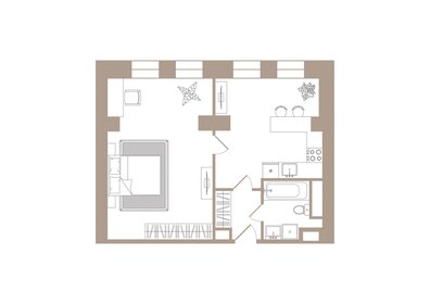 46,5 м², 1-комнатные апартаменты 6 322 140 ₽ - изображение 73
