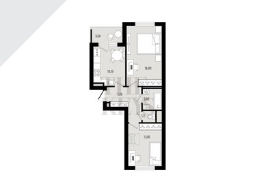 Квартира 48,3 м², 2-комнатная - изображение 1