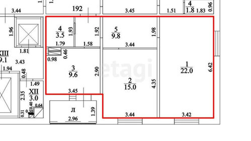 55,6 м², 2-комнатная квартира 5 950 000 ₽ - изображение 59