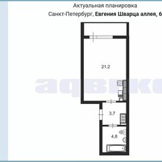 Квартира 30 м², студия - изображение 4