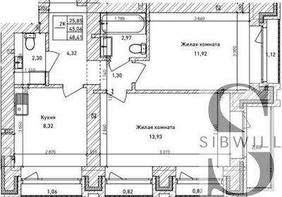 54 м², 2-комнатная квартира 7 550 000 ₽ - изображение 124
