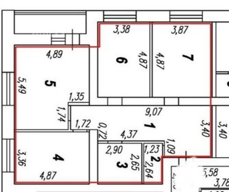 114 м², 3-комнатная квартира 15 500 000 ₽ - изображение 76