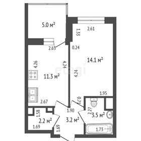 Квартира 34,3 м², 1-комнатная - изображение 2