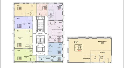 Квартира 58,4 м², 2-комнатная - изображение 1