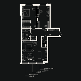 Квартира 95,2 м², 3-комнатная - изображение 1