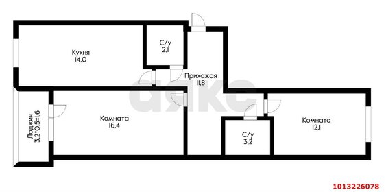 65 м², 2-комнатная квартира 5 500 000 ₽ - изображение 36