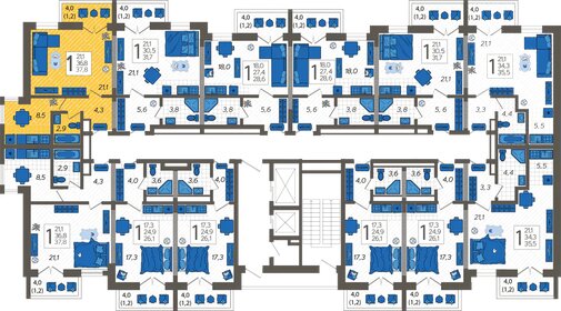 36 м², 1-комнатная квартира 9 050 000 ₽ - изображение 55