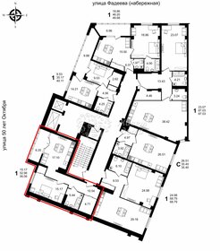 65,7 м², 1-комнатная квартира 6 443 000 ₽ - изображение 19