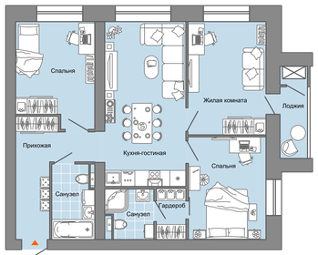 Квартира 81 м², 4-комнатная - изображение 1