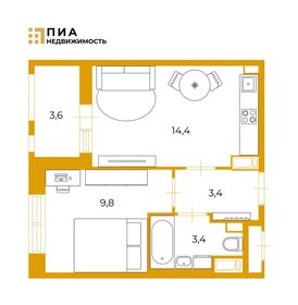 Квартира 31 м², 1-комнатная - изображение 1