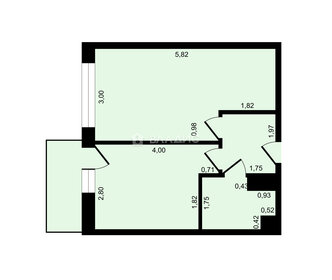 Квартира 32,7 м², 1-комнатная - изображение 1