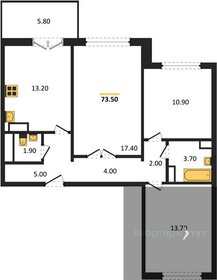 73,5 м², 3-комнатная квартира 5 998 159 ₽ - изображение 10