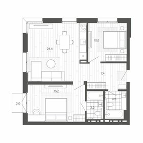 66,3 м², 3-комнатная квартира 10 191 000 ₽ - изображение 9