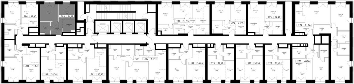 38 м², 1-комнатная квартира 15 450 000 ₽ - изображение 64