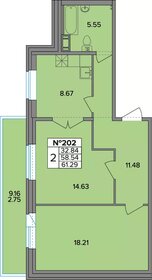 60,3 м², 2-комнатная квартира 8 690 000 ₽ - изображение 131