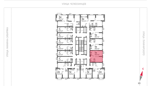 39,5 м², 1-комнатная квартира 7 549 872 ₽ - изображение 6