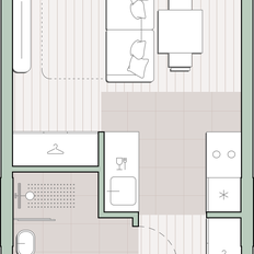 Квартира 24,4 м², студия - изображение 2