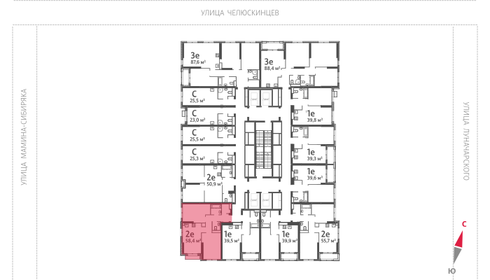 Квартира 58,4 м², 2-комнатная - изображение 2