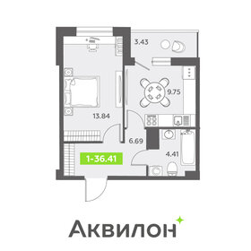 Квартира 36,4 м², 1-комнатная - изображение 1