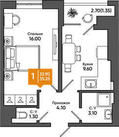 28,9 м², 1-комнатная квартира 3 100 000 ₽ - изображение 71