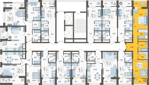 59 м², 2-комнатная квартира 16 000 000 ₽ - изображение 103