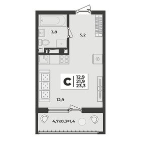 22,5 м², квартира-студия 3 000 000 ₽ - изображение 97