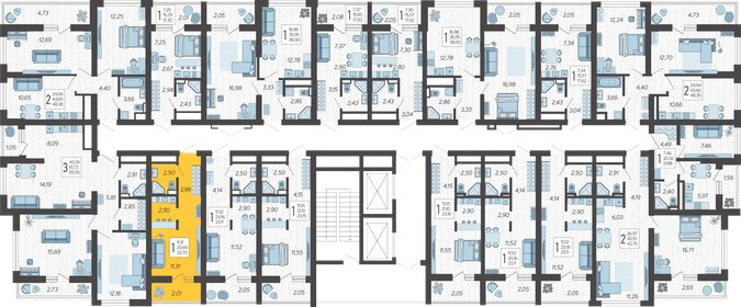 21 м², квартира-студия 11 980 000 ₽ - изображение 71