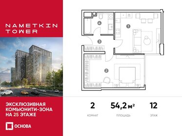 54,2 м², 2-комнатные апартаменты 17 316 900 ₽ - изображение 24