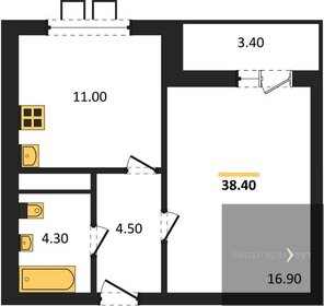 38,3 м², 1-комнатная квартира 5 203 390 ₽ - изображение 28