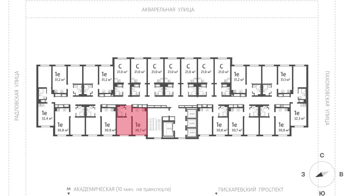 30,4 м², 1-комнатная квартира 5 550 000 ₽ - изображение 59