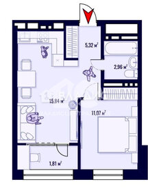 Квартира 37 м², 1-комнатная - изображение 1