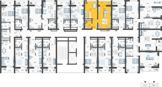 38,1 м², 1-комнатная квартира 15 644 155 ₽ - изображение 32