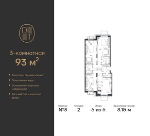 92,7 м², 3-комнатная квартира 54 006 848 ₽ - изображение 6