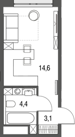 26 м², квартира-студия 7 800 000 ₽ - изображение 9