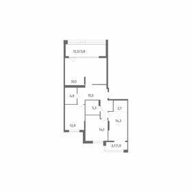 Квартира 105,5 м², 3-комнатная - изображение 2