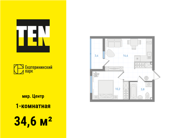 36,4 м², 1-комнатная квартира 8 747 000 ₽ - изображение 12