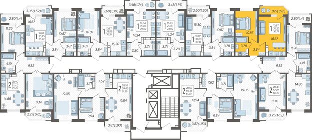 36,8 м², 1-комнатная квартира 7 019 393 ₽ - изображение 22