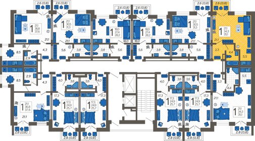 35,1 м², квартира-студия 12 369 240 ₽ - изображение 12