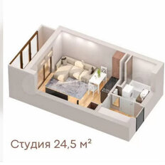 Квартира 24,1 м², 1-комнатная - изображение 3