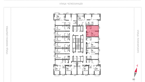 39,5 м², 1-комнатная квартира 7 549 872 ₽ - изображение 4