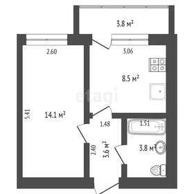 35 м², 1-комнатная квартира 3 900 000 ₽ - изображение 23