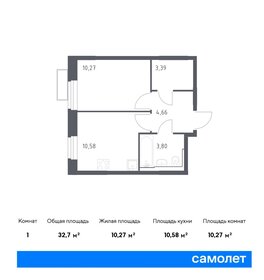 Квартира 32,7 м², 1-комнатная - изображение 1