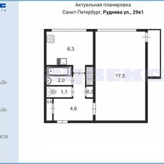 Квартира 32,5 м², 1-комнатная - изображение 2