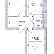 Квартира 66,3 м², 2-комнатная - изображение 5