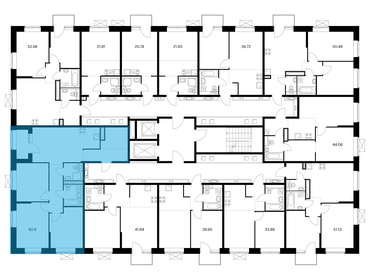 70 м², 3-комнатная квартира 7 300 000 ₽ - изображение 91