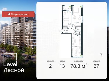 62 м², 2-комнатная квартира 15 109 046 ₽ - изображение 20