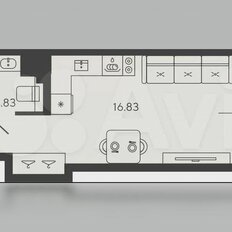 Квартира 24,4 м², студия - изображение 3