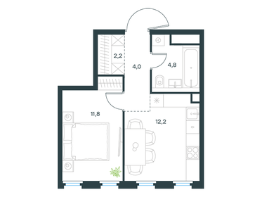 35 м², 1-комнатная квартира 14 104 029 ₽ - изображение 12